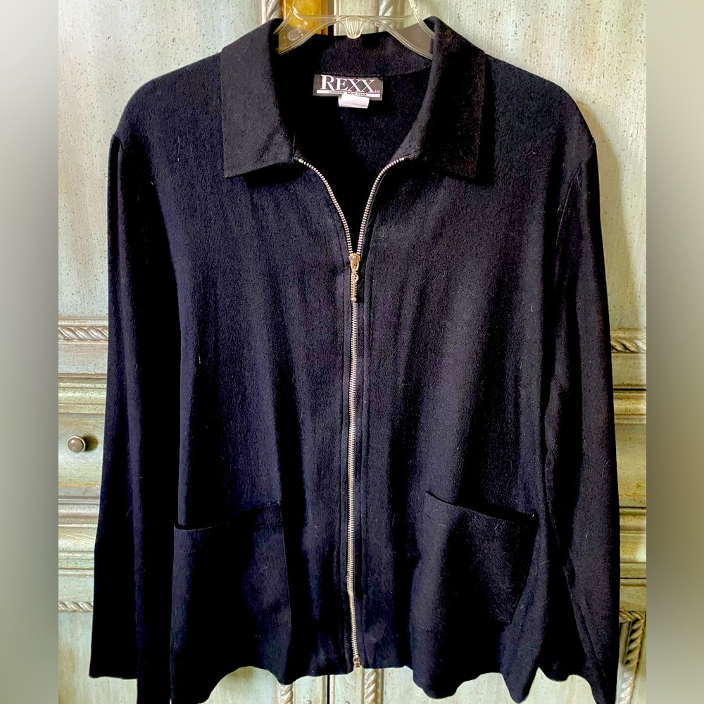 Women’s Black Zip-Up Jacket